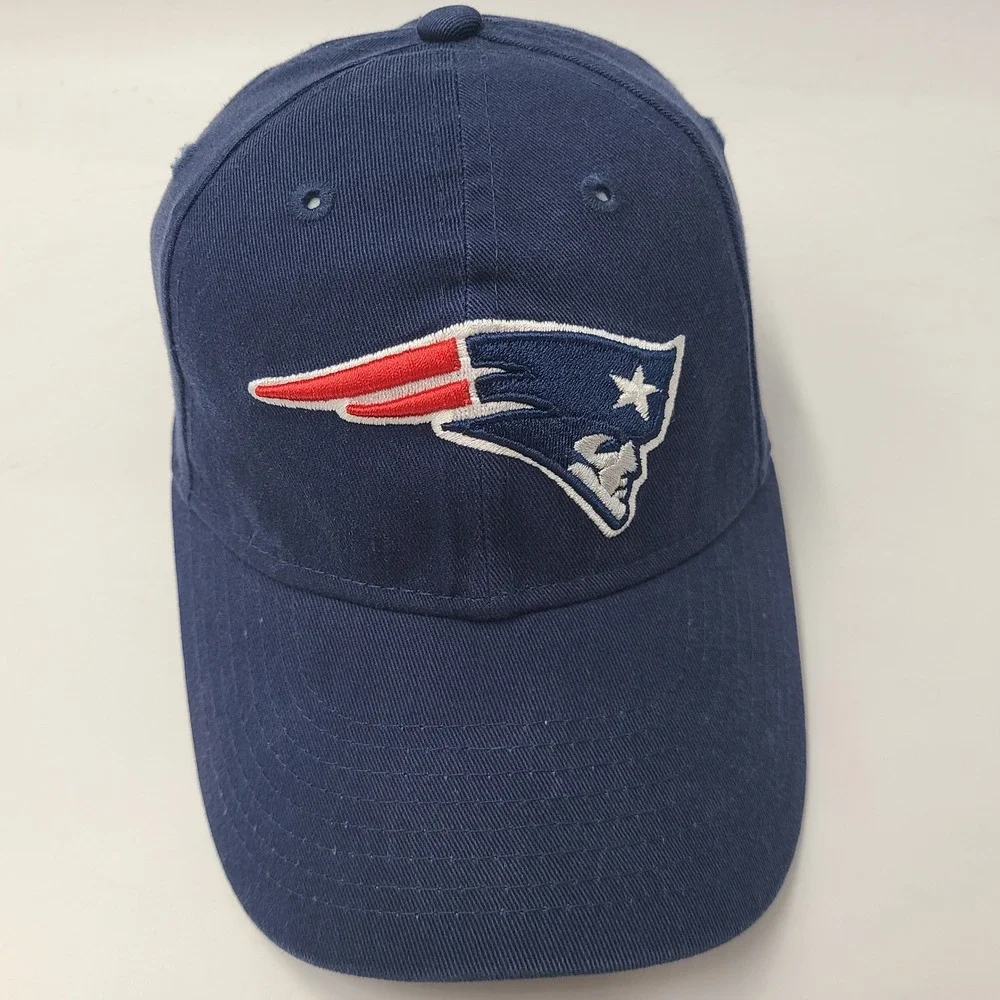Youth New England Patriots Hat Strapback New Era 9Twenty Blue Red NFL Football